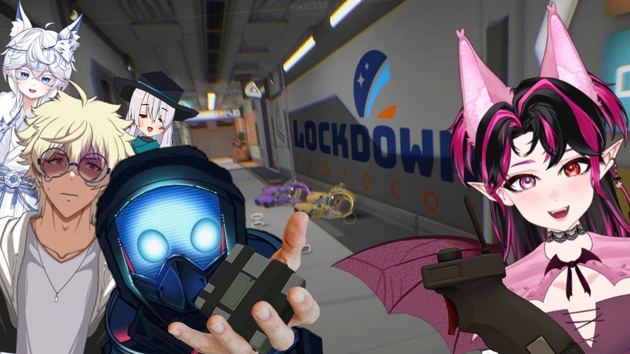 There's a NEW VTUBER amogus ( •̀ ω •́ )✧ - LOCKDOWN Protocol FOR NYXIE EVERMORE'S DEBUT!!!