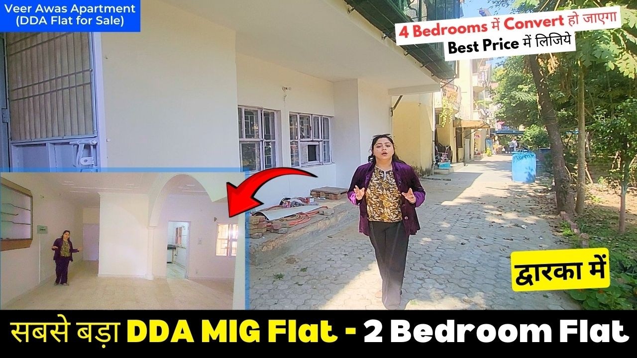 Biggest DDA MIG, 2 BHK Flat for Sale- Dwarka Sector 18, Delhi (Vijayee Veer Awas Apartment)