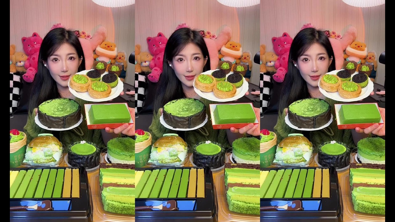 CHINESE MUKBANG SWEETFOOD,CAKE EATING SHOW EATING SPICY NOODLES xiaoxiao