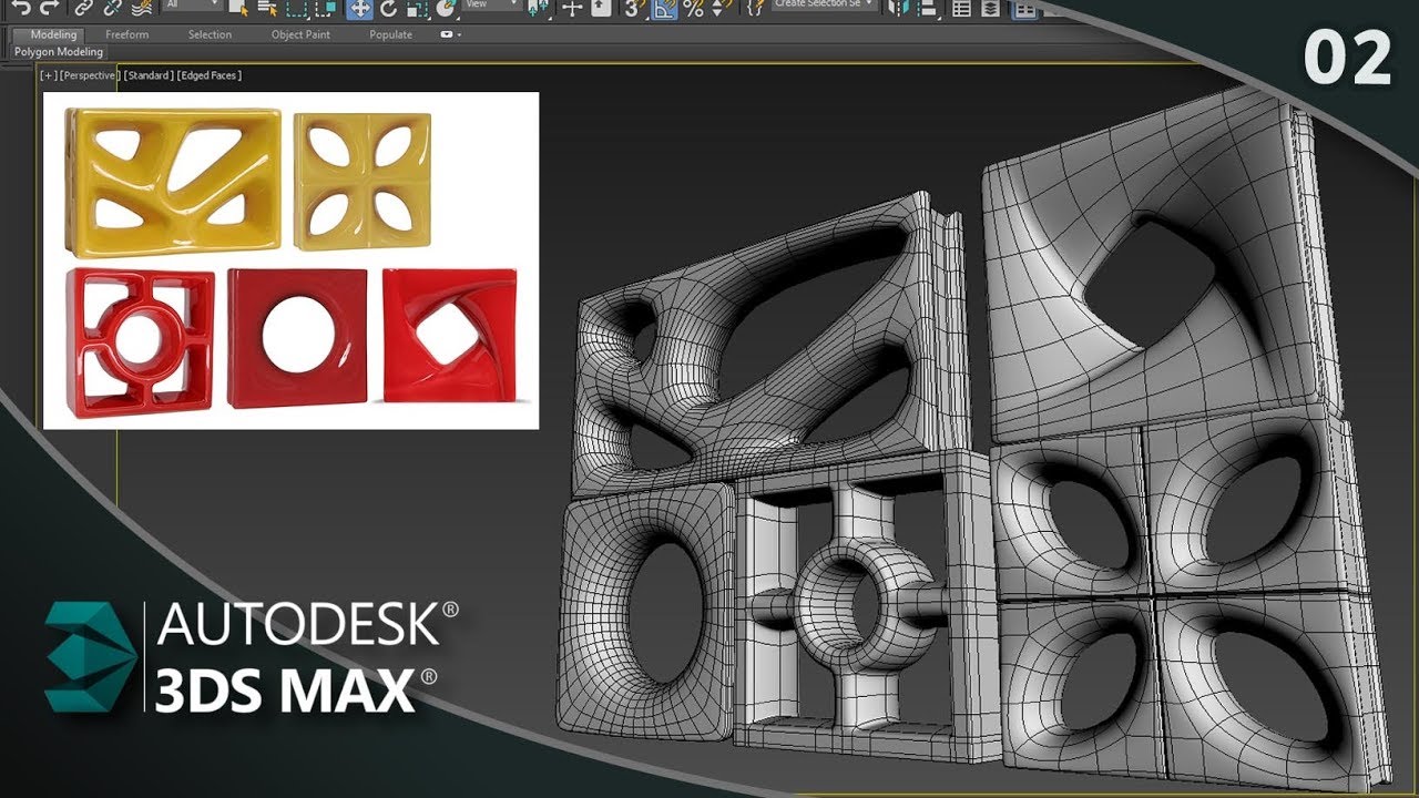 Modelar blocos de tijolos vazados no 3ds Max Parte 02