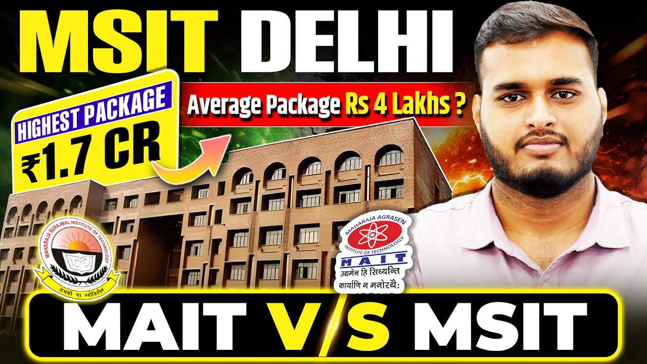 MSIT Delhi College Review for BTech in 2026 😱| Average Placement, Cutoff, Fees & More | MAIT vs MSIT