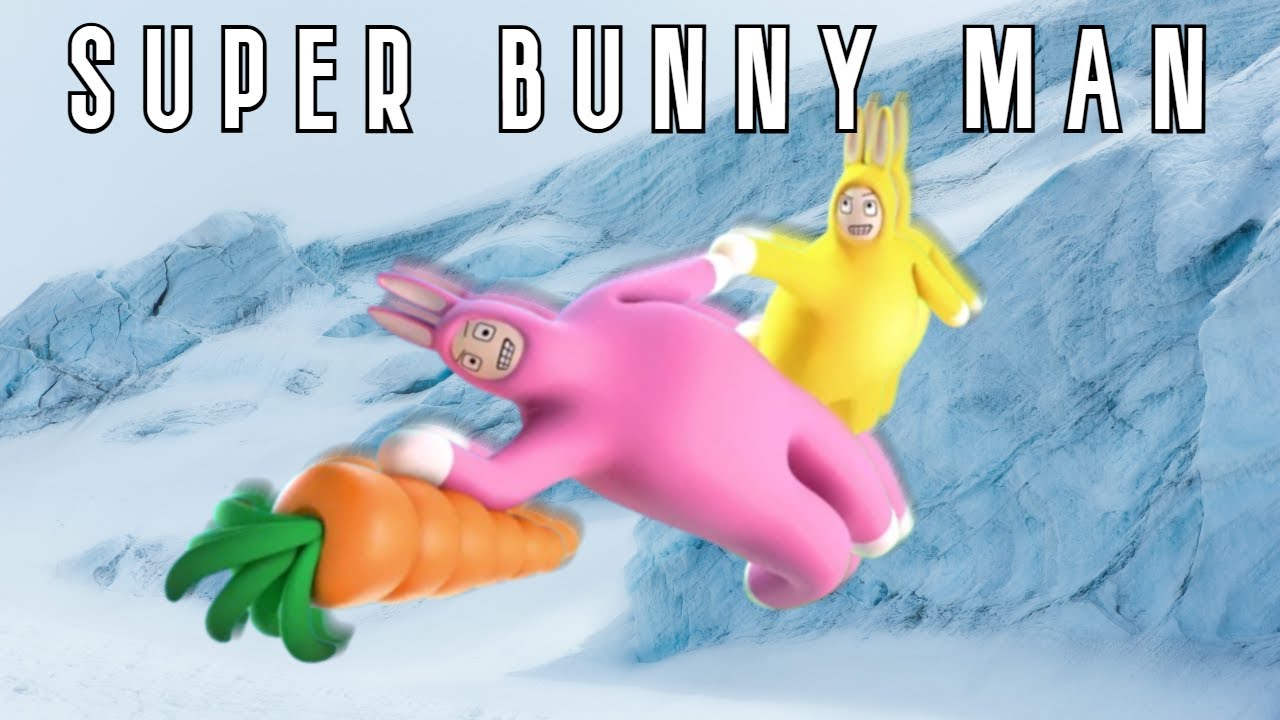 ESCORREGANDO E TOMBANDO NO GELO! || SUPER BUNNY MAN