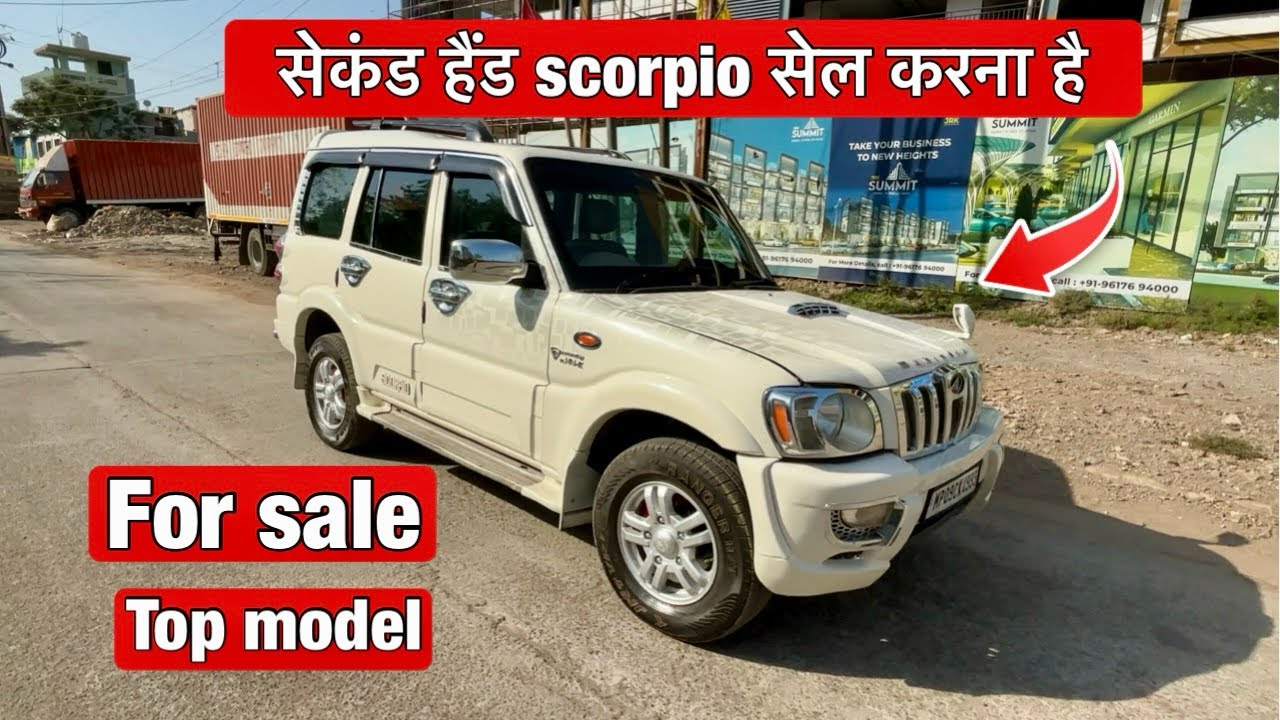 Secand hand scorpio VLX top model for sale in indore mo.9993777119 more details 👇..