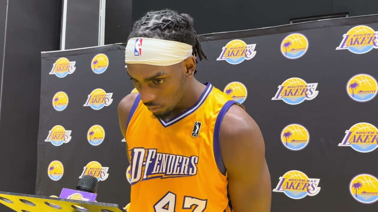 South Bay Lakers F Arthur Kaluma on leading the team to victory over Mexico City Capitanes