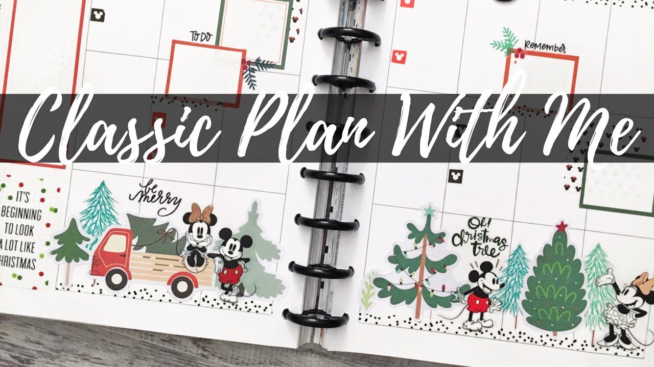 PLAN WITH ME | CLASSIC HAPPY PLANNER | Mickey & Minnie Christmas | December 14-20, 2020