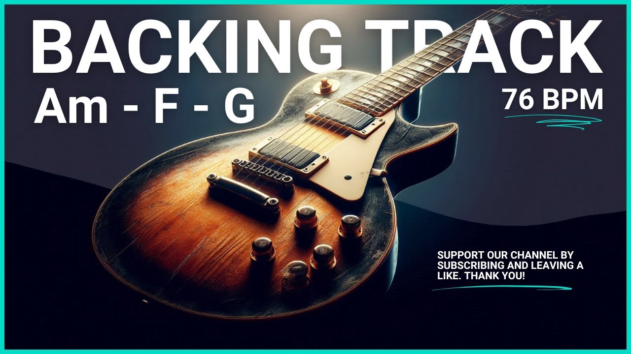 Emotional Rock Ballad Backing Track Jam in A Minor || 76 BPM