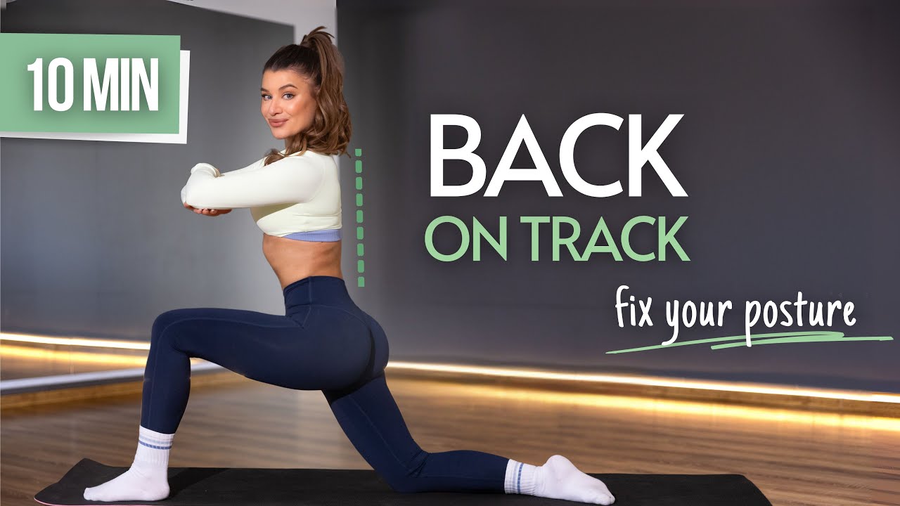 10 MIN Daily Routine for better posture | Straight back mobility stretch No neck hump | Julia Mazur