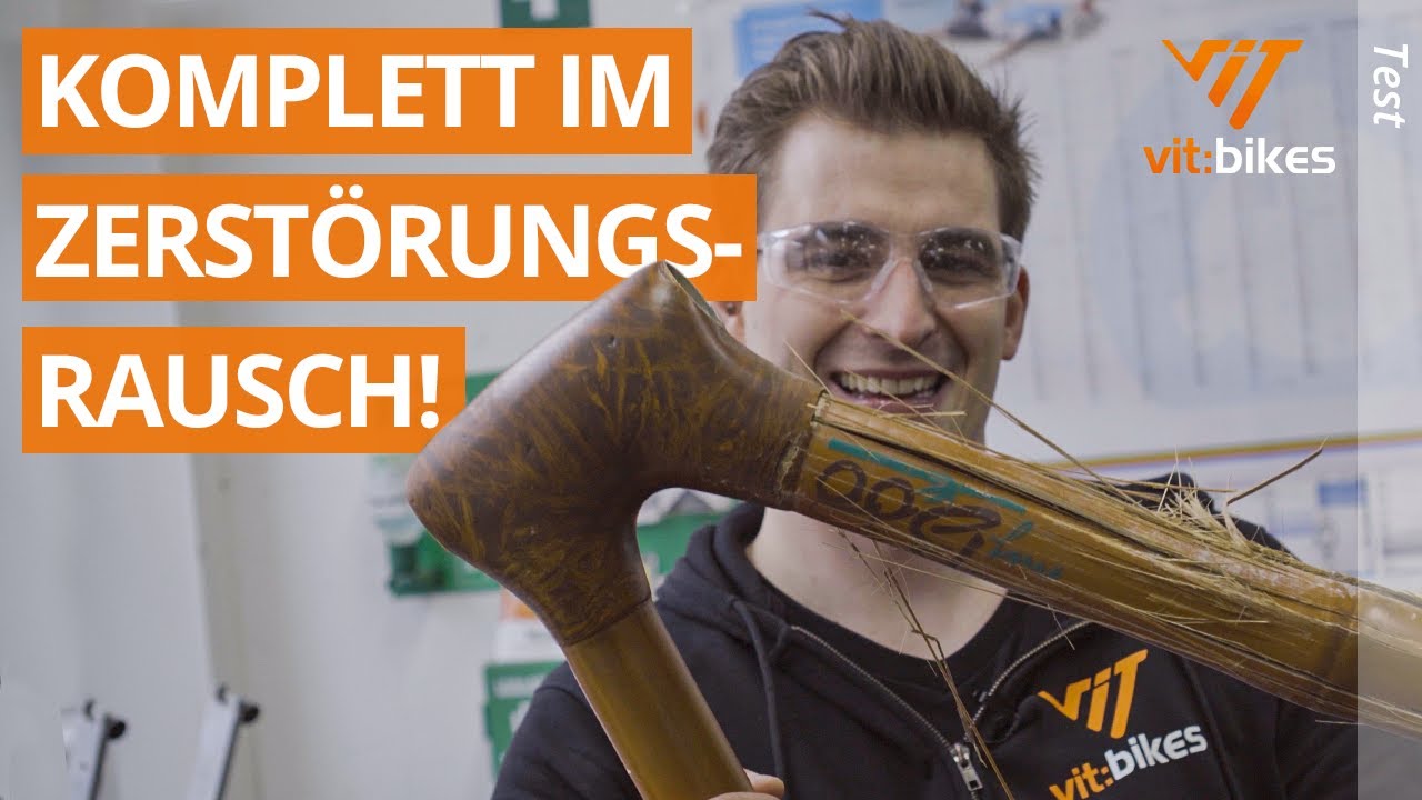 Was hält ein Bambusrahmen aus? 😮💪 Wir testen mit unseren Methoden