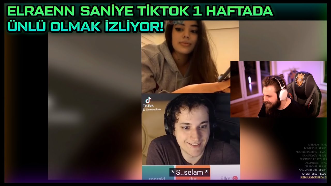 ELRAENN SANİYE TİKTOK; 1 HAFTADA ÜNLÜ OLMAK! İZLİYOR