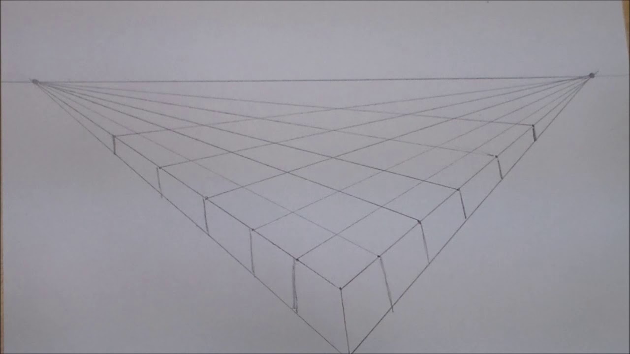 2 Point Perspective Chess Board