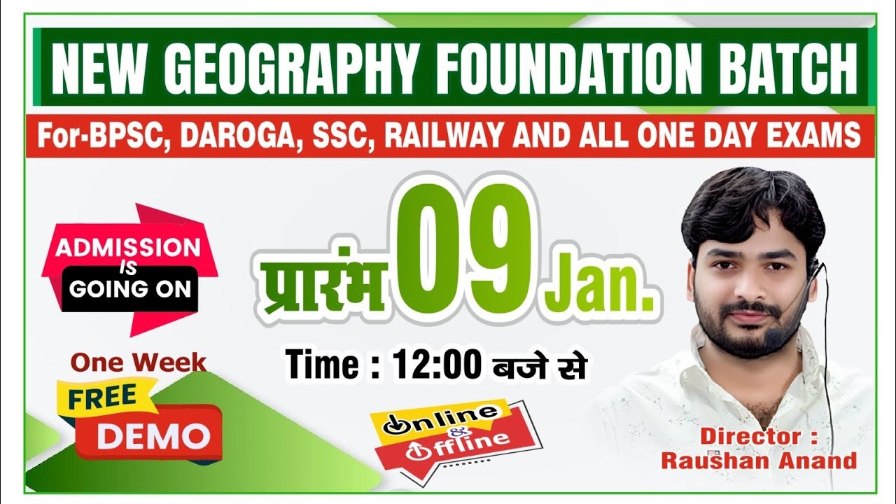 Indian Geography Class 59 by Raushan Anand Sir 
