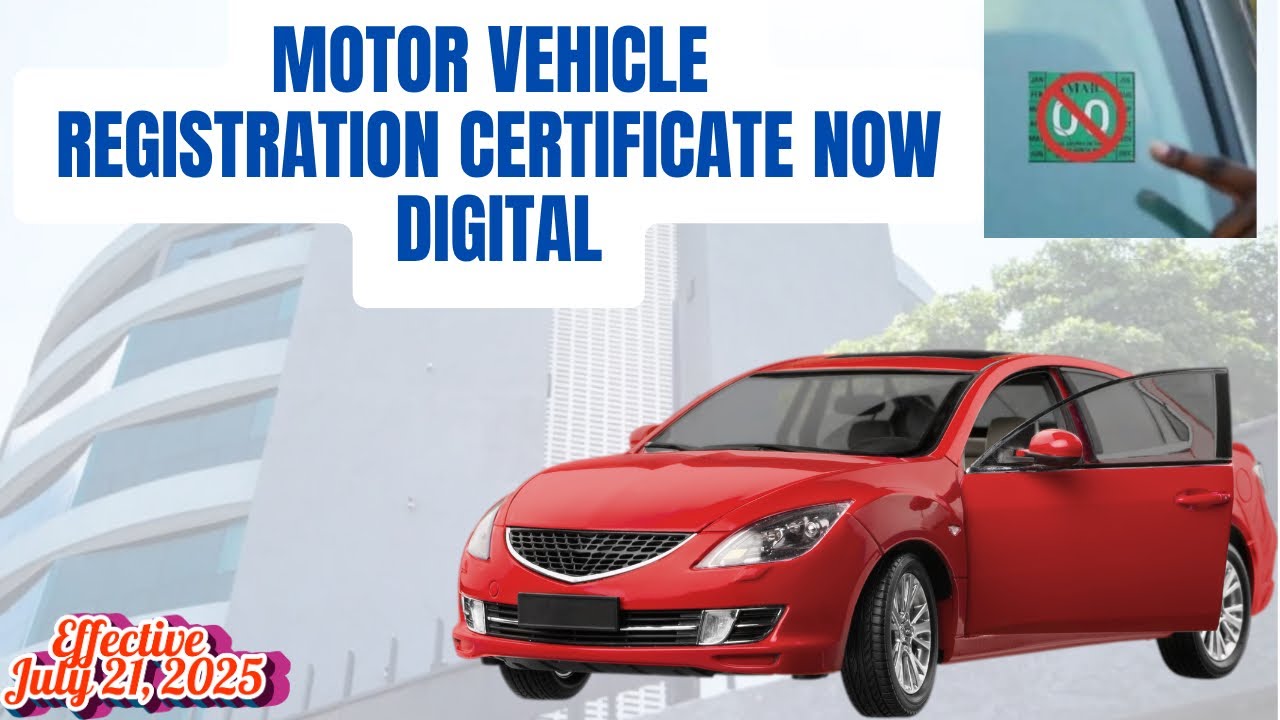 Jamaica Goes Fully Digital: New Vehicle Registration & Fitness Certificate Law as at July 21, 2025