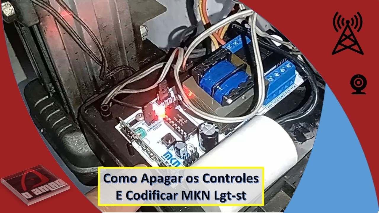 Como Apagar controles da placa MKN LGT-ST | Como resetar a central