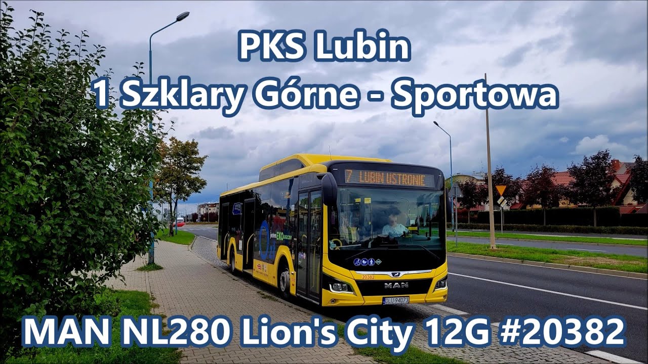 PKS Lubin - linia 1, MAN NL280 Lion's City 12G EfficientHybrid #20382