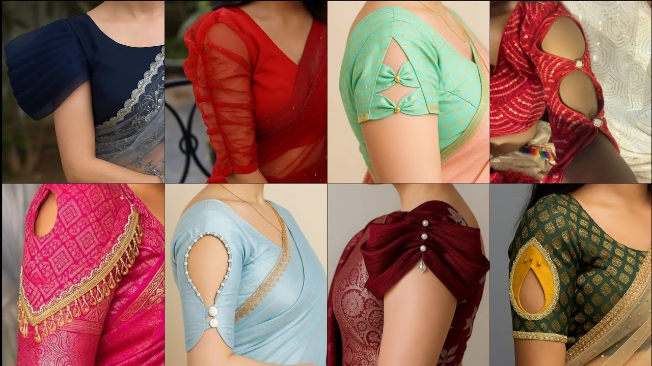 New model blouse sleeves design images // designer blouse hand designs photo // blouse baju design