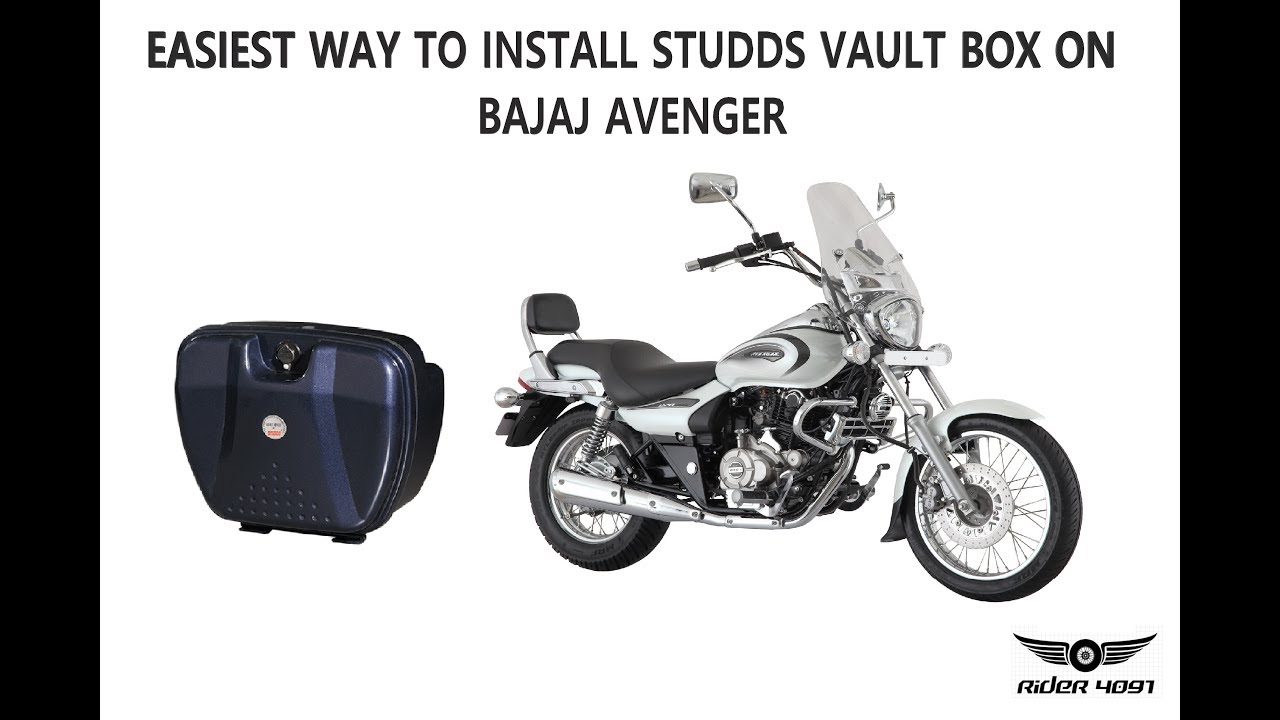 Bajaj Avenger with Studds Box | How to mount luggage box behind backrest.