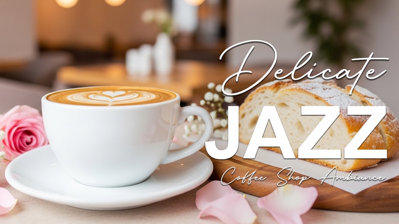Delicate Jazz☕ Coffee Shop Ambiance and Relaxing Jazz Cafe Music for Studying