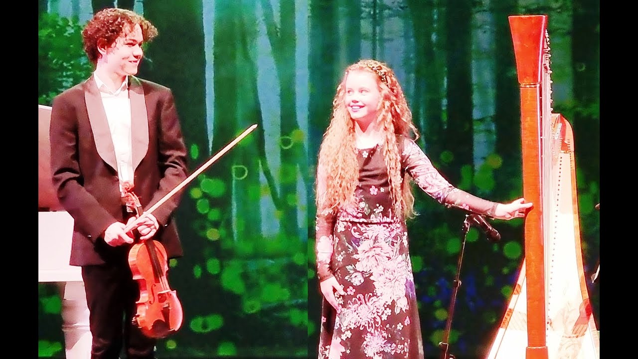 F. Liszt - Liebestraum   - performs Eduard Kollert (violin), Zarina Zaradna - harp (11 years)