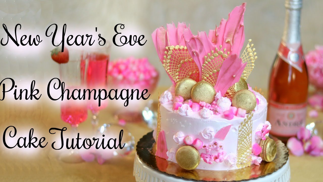 PINK CHAMPAGNE CAKE TUTORIAL || Janie's Sweets