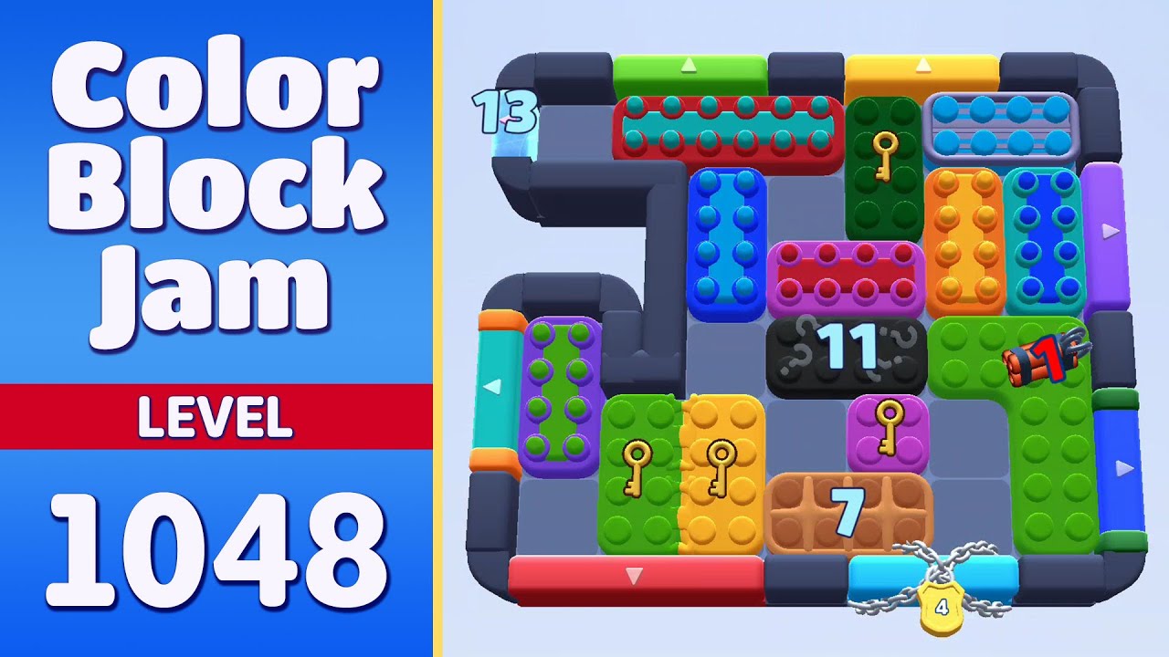 Color Block Jam Level 1048 (1049) | Every Puzzle Solved! 🎯