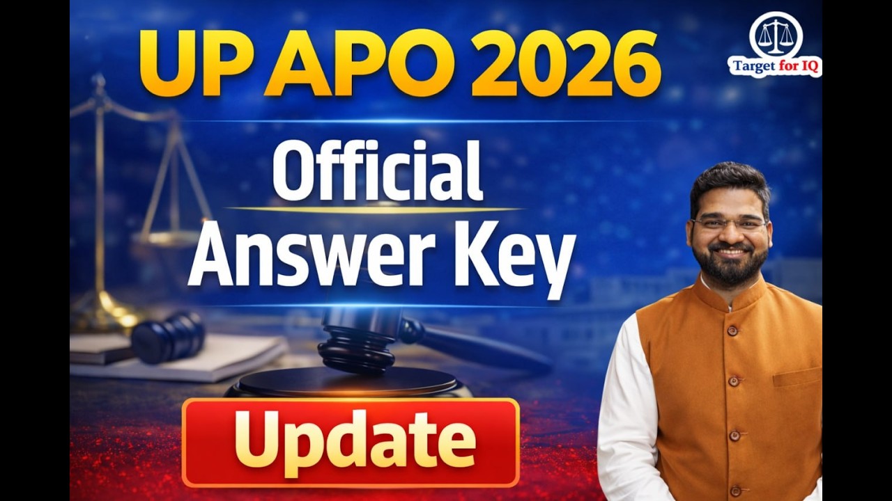 UP APO Answer Key Update 2026