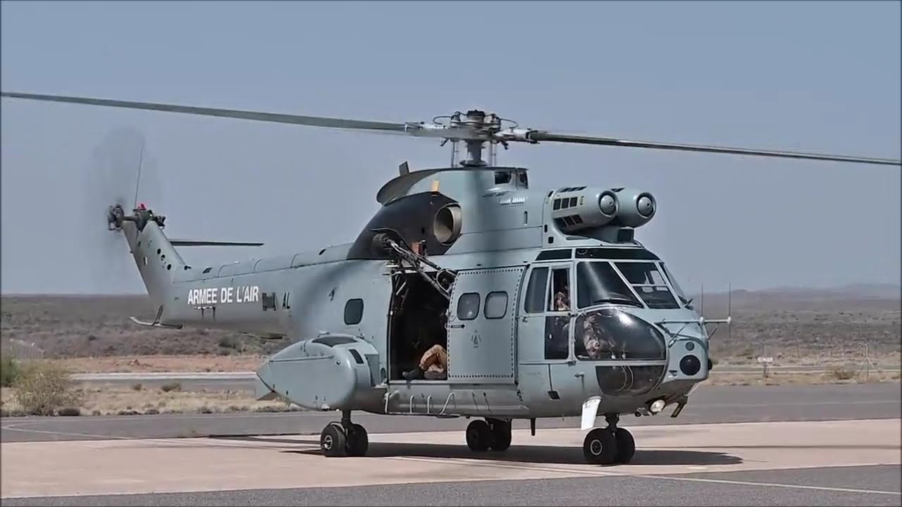 French Air Force SA330 Puma rescue training with US Army at Djibouti