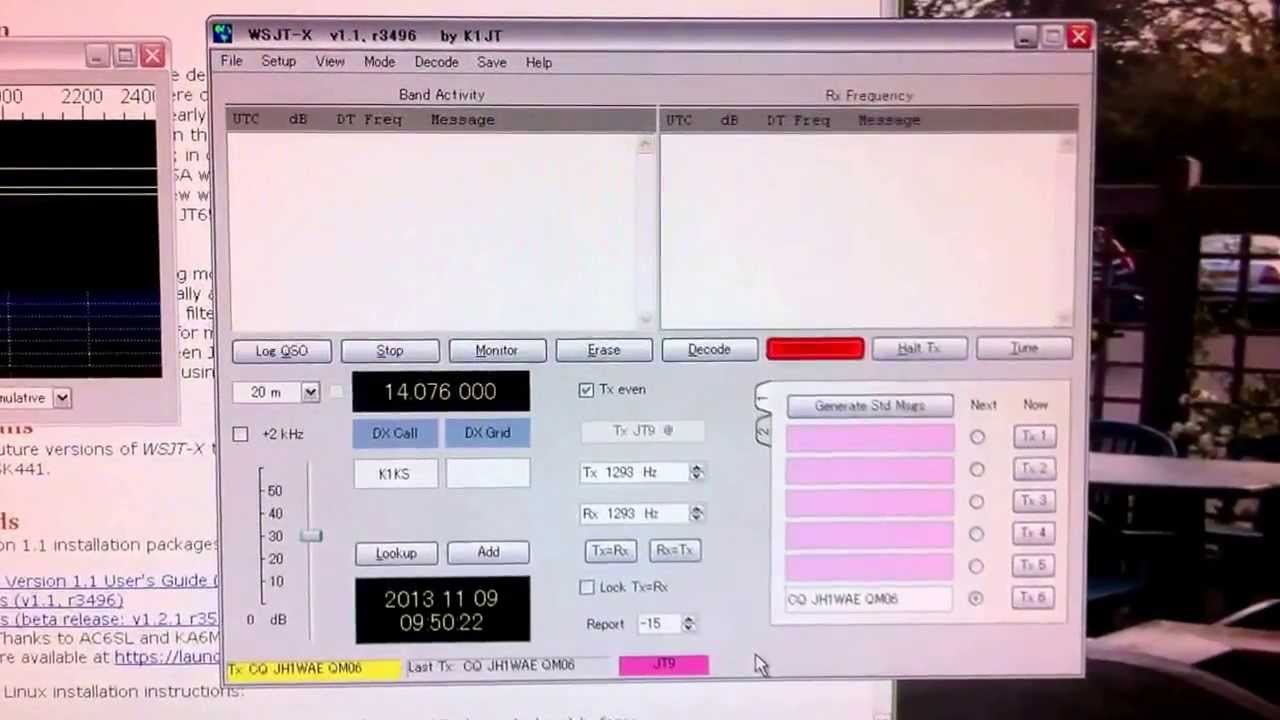 WSJT-X JT9 CQ test
