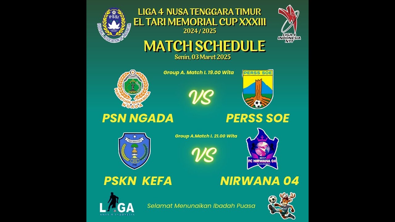 PSN NGADA VS PERSS SOE || PERTANDINGAN PEMBUKAAN #SEPAKBOLA​ #ETMC​ #KUPANG​ #NTT​ #FOOTBALL​