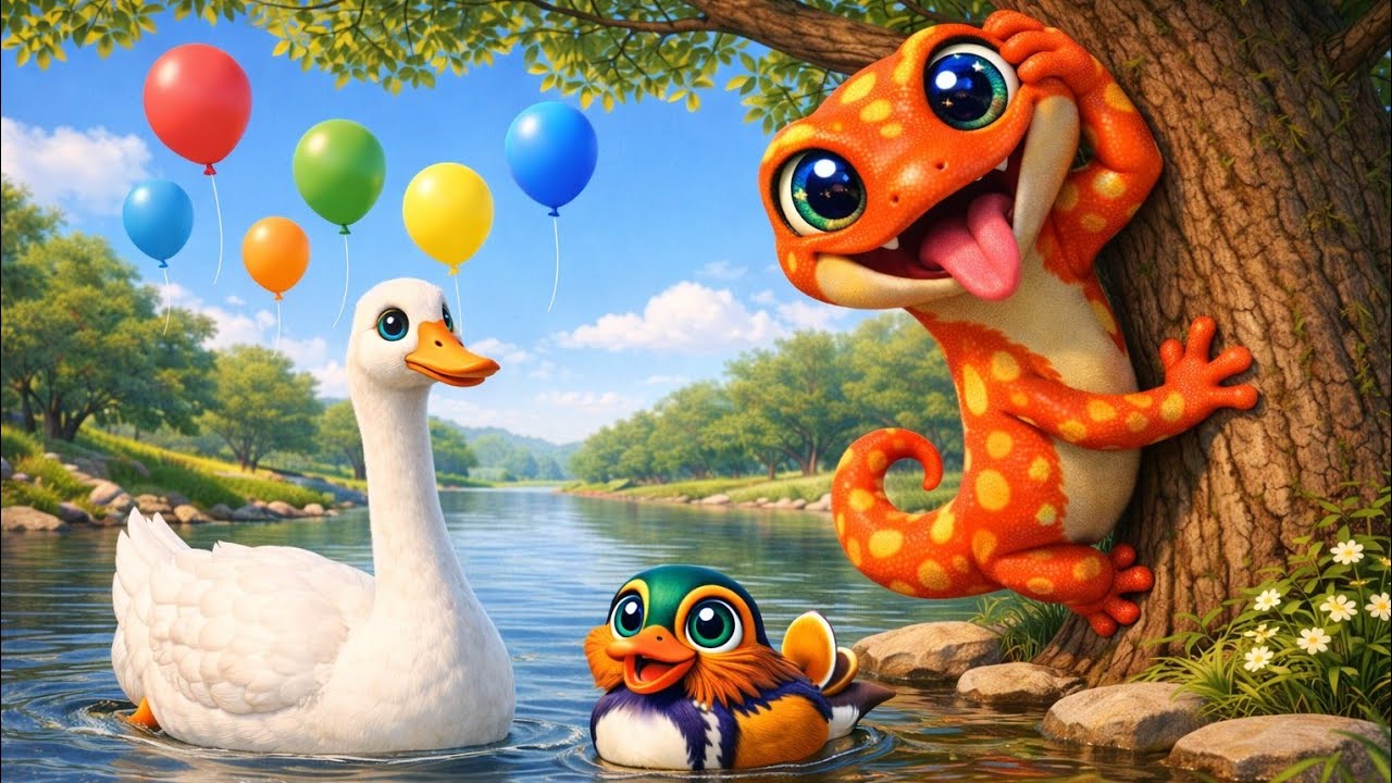 CICAK🦎 - Potong Bebek Angsa🦆 - Balonku ada 5🎈- Lagu Anak Indonesia Populer | Balita TK PAUD
