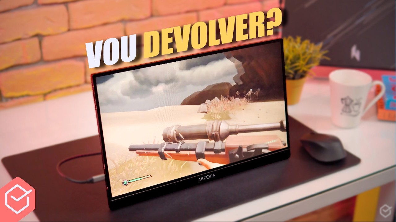 Por que T&Aacute; TODO MUNDO COMPRANDO esse MONITOR PORT&Aacute;TIL BARATO!? // ARZOPA Z1FC 16.1&rdquo;