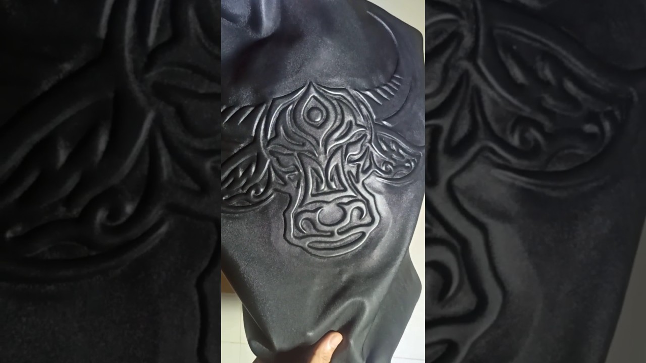 Handmade leather embossed