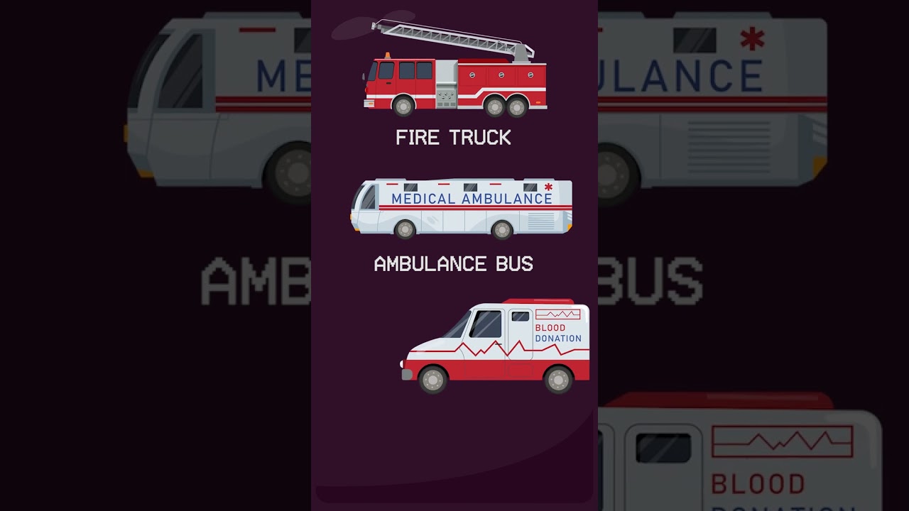 Emergency Vehicles 1 #vehicles #ambulance #firetruck