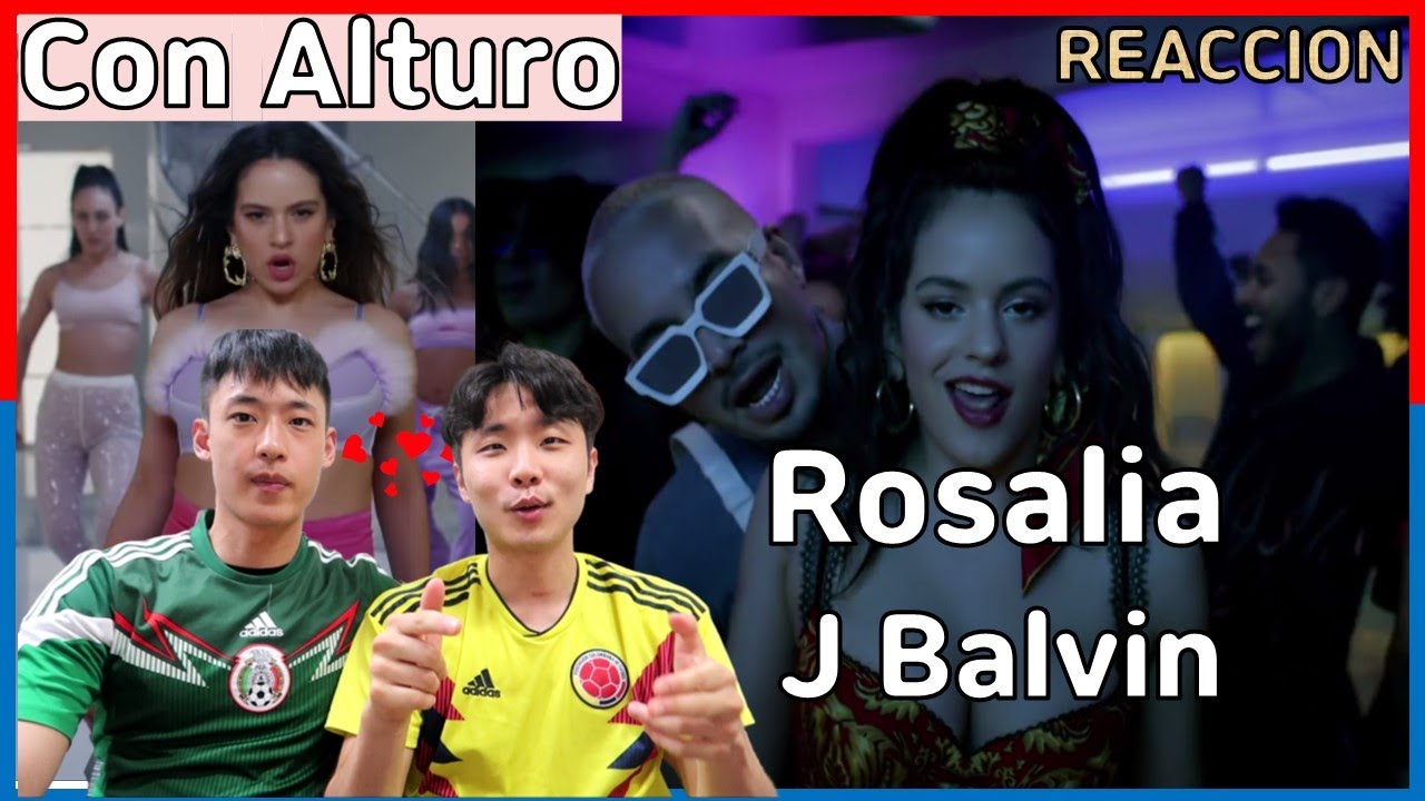 'CON ALTURA' COREANOS REACCION | ROSALÍA J BALVIN [HUGHPARK]
