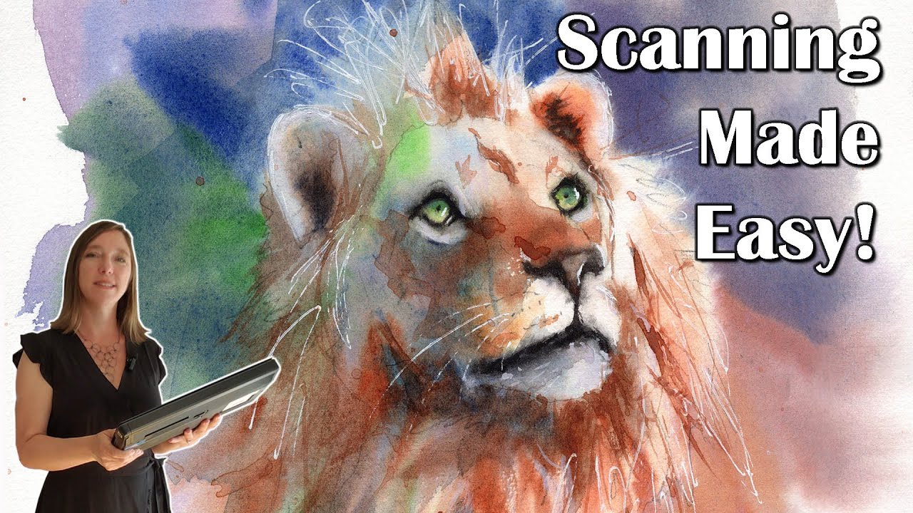How to scan art and how to stitch images together in PIXLR  - Scanning Made Easy!