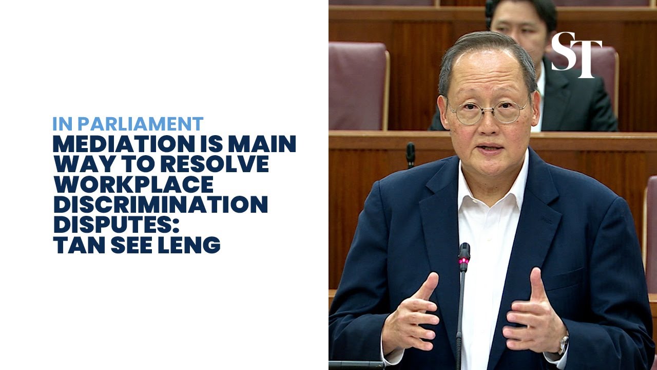 Mediation is main way to resolve workplace discrimination disputes: Tan See Leng