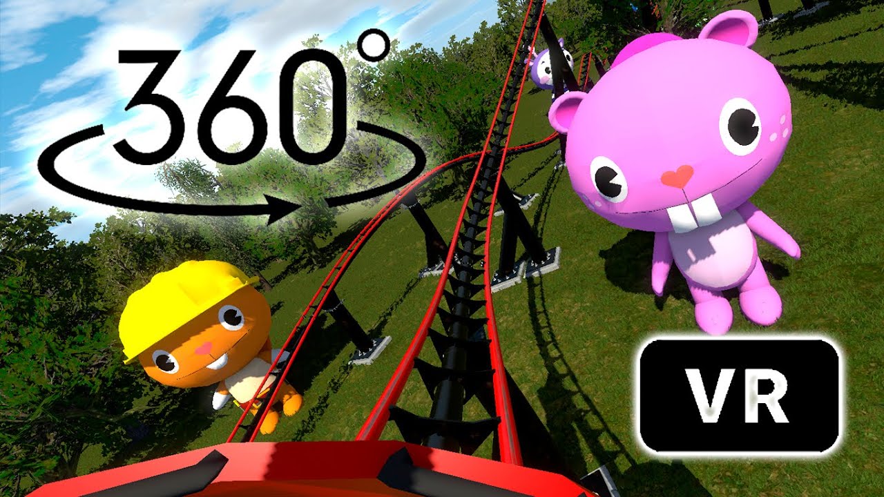 Happy Tree Friends Roller Coaster: The Bloodiest Ride Ever│EXTREME ROLLER COASTER│360 VIDEO