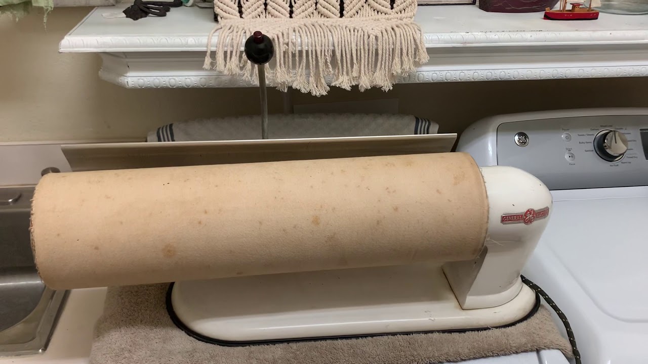 Rotary Iron, General Electric Ironer, Vintage Rotary Iron