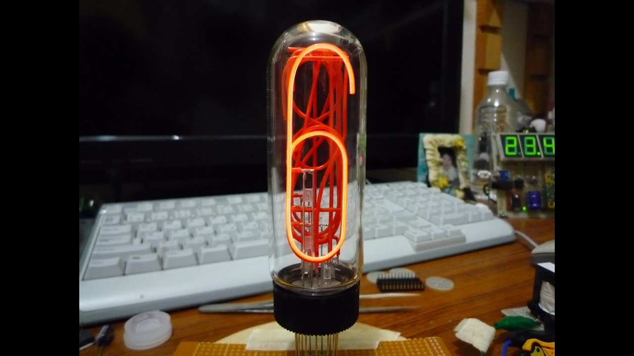 EL fiber tube (Nixie tube like)