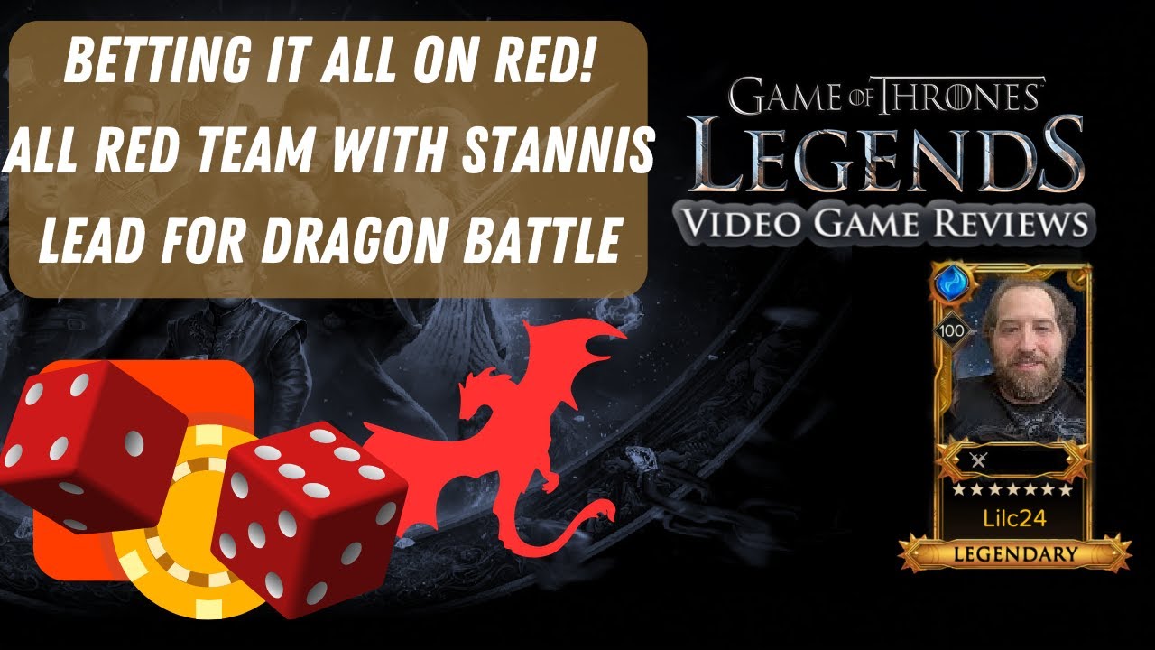 I BET THE WHOLE HOUSE ON RED 🔥 Stannis Leads The Red Team vs Rhaegal Boss | Game of Thrones Legends