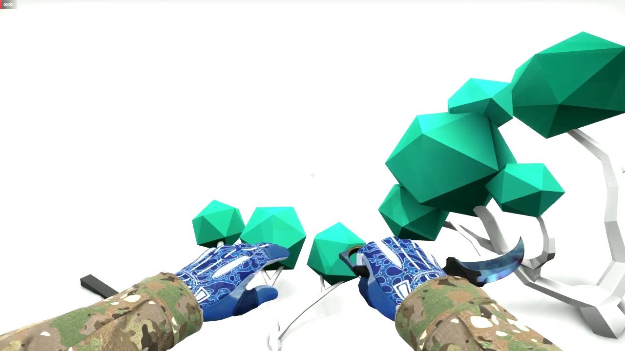 The Rarest Pattern in CS:GO Karambit Blue Gem 387