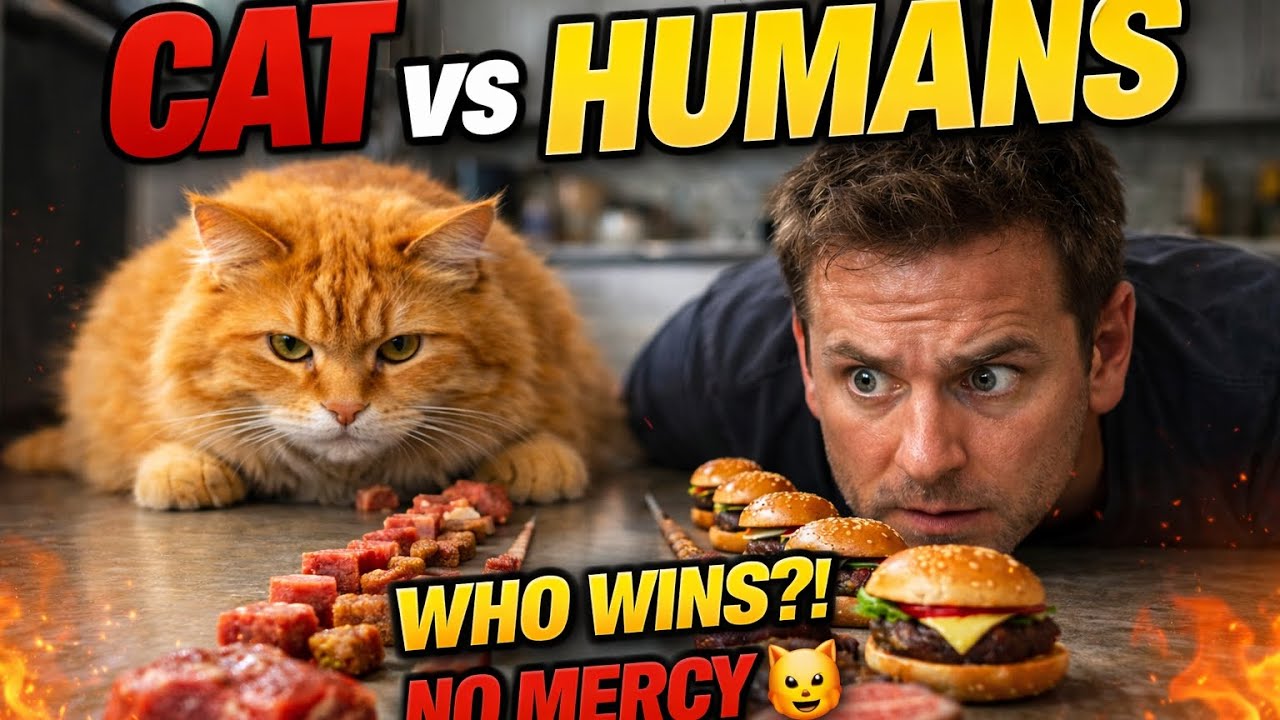 Cat vs Human Food Challenge 😱
