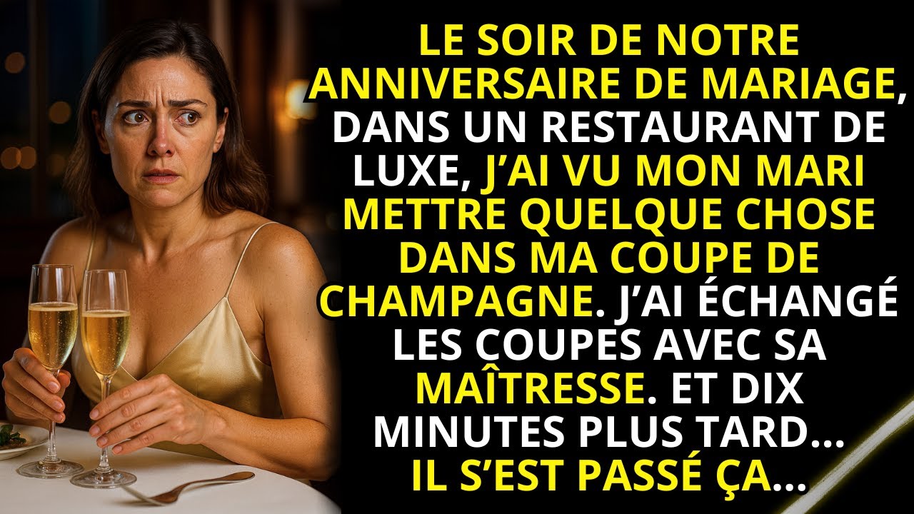 Mon mari a mis quelque chose dans mon verre, je l’ai échangé avec celui de sa maîtresse. Peu après…