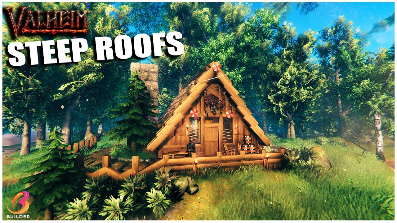 Valheim | How To Build a Starter House with STEEPER Roofs (Tutorial)