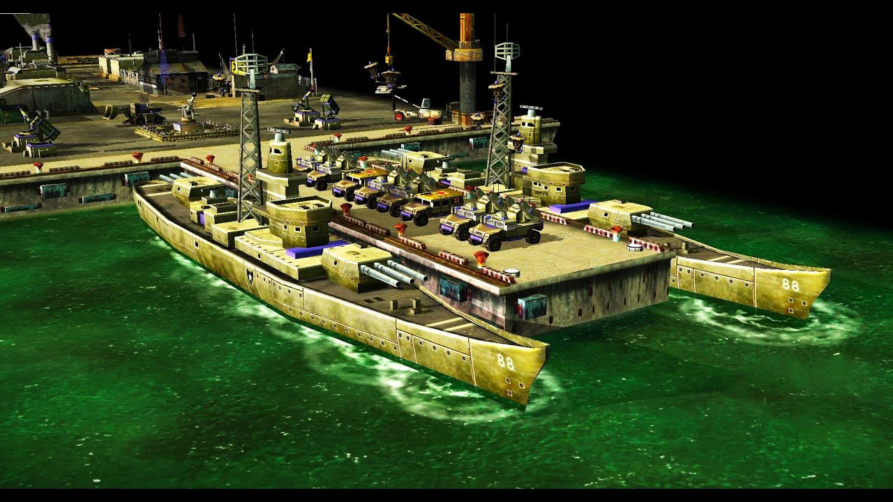 China Struggling With GLA Which Is Backed By US Marine Base (Smart AI) C&C Generals ZH Mission Map