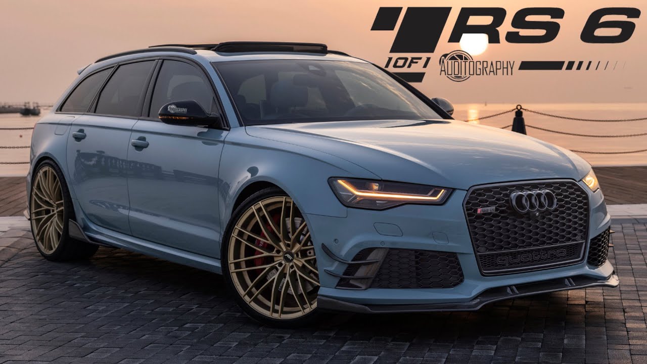 1of1 AUDI RS6 AVANT (C7.5) in MEISSEN BLUE & GOLDEN WHEELS - The reveal in full detail 4K