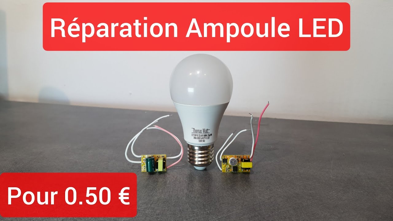 Electronique Réparation Ampoule LED pour 0.50€ / LED Bulb Repair