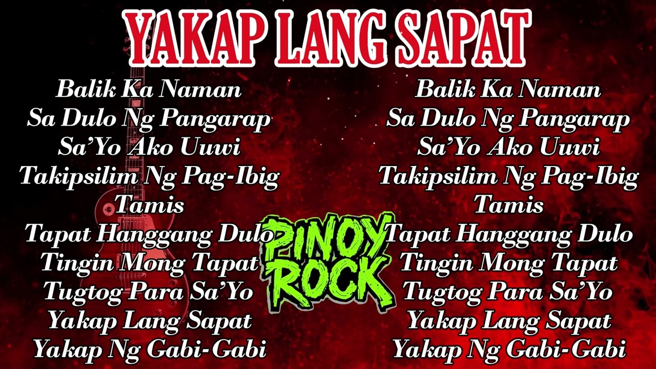 YAKAP LANG SAPAT | PINOY ROCK MUSIC STUDIO - BEST PINOY ROCK  PLAYLIST 2026 🤟🎸