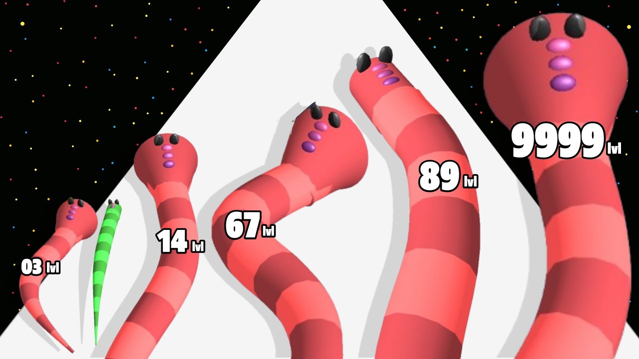 Worm Race Boss Fight - Level Up Worm Max Level Gameplay