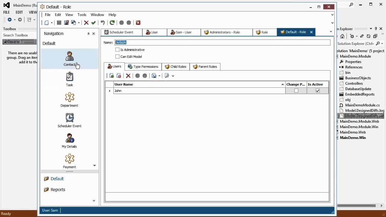 DevExpress XAF: Building a Project Manager application in 5 min