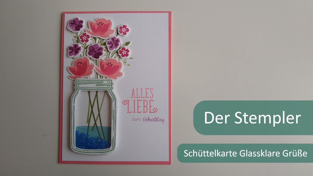Schüttelkarte Glasklare Grüße | Der Stempler ~ Stampin Up!
